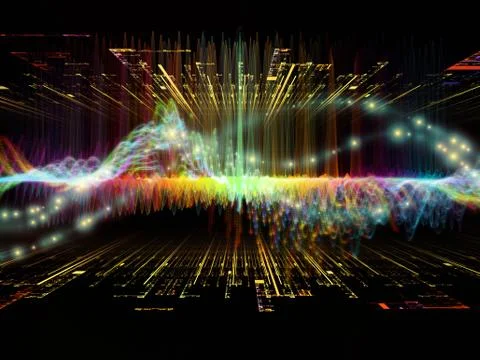 Virtual Life of Oscillation Stock Illustration