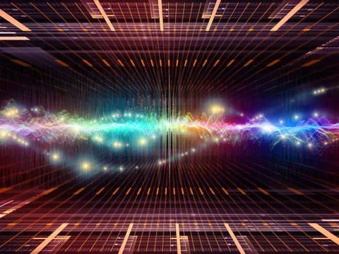 Virtual Life of Oscillation Stock Illustration