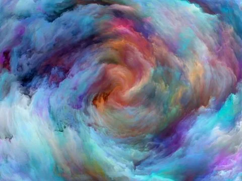 Virtual Life of Paint Stock Illustration