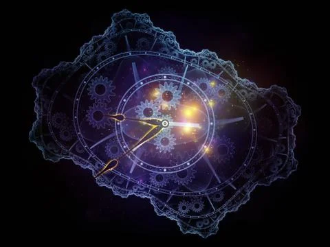 Virtual Life of Temporal Realm Stock Illustration