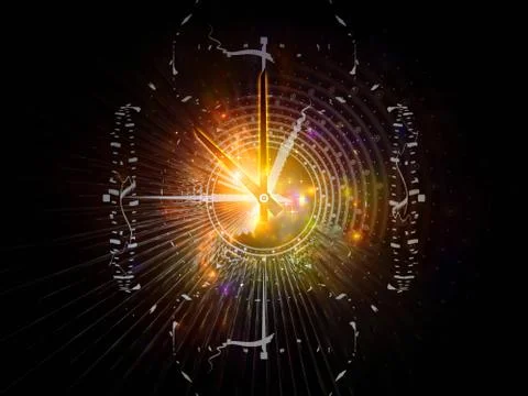 Virtual Life of Temporal Realm Stock Illustration