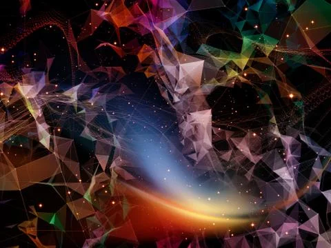 Virtual Life of Virtual World Stock Illustration