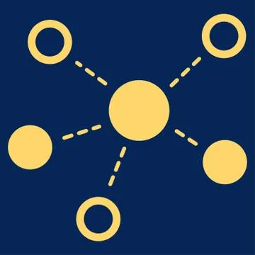 Virtual Links icon 스톡 일러스트