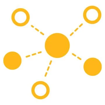 Virtual Links icon 스톡 일러스트