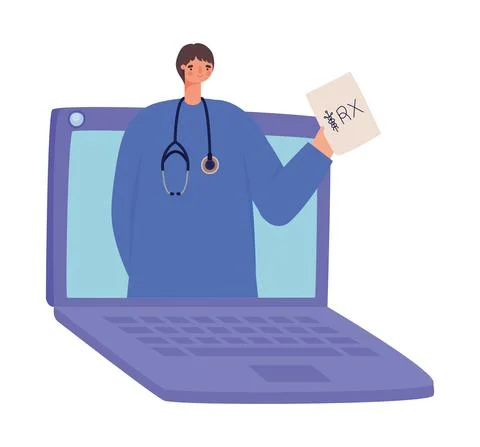 Virtual man doctor design Stock-Illustration