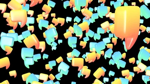 Virtual messaging. Chatting in social networks chats. Stock Footage 115555985