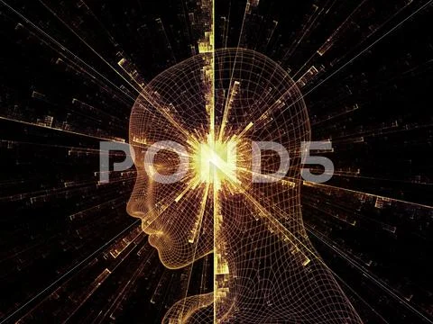 Virtual mind Stock Illustration