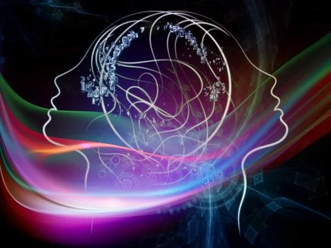 Virtual Mind Stock Illustration