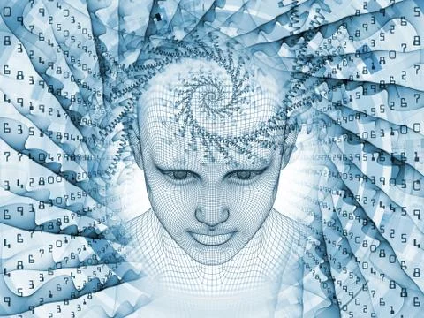 Virtual Mind Stock Illustration