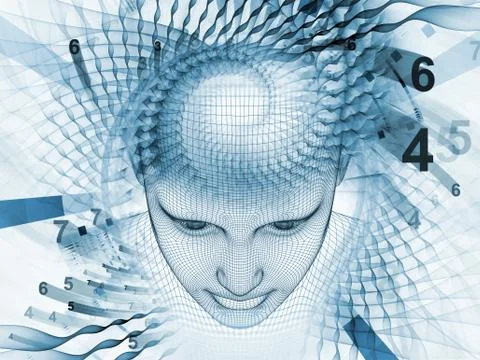 Virtual Mind 스톡 일러스트