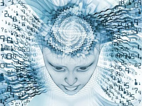 Virtual Mind Stock Illustration