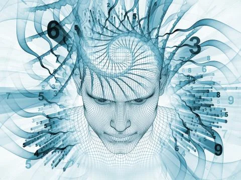 Virtual Mind Stock Illustration
