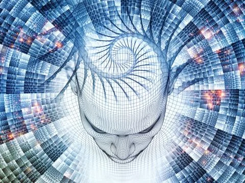 Virtual Mind Stock Illustration
