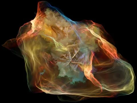 Virtual Mind Particle Illustrazione stock