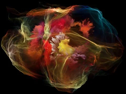 Virtual Mind Particle Illustrazione stock
