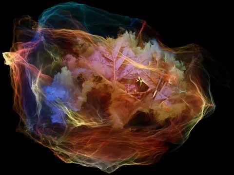 Virtual Mind Particle Stock Illustration