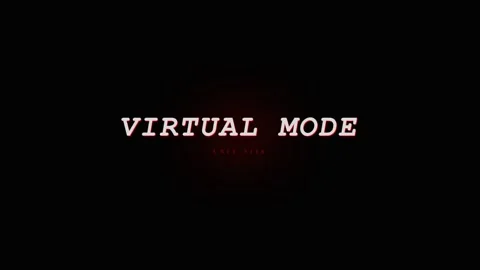Virtual Mode Text Animation - Futuristic Technology and Digital World Stock Footage 331568413