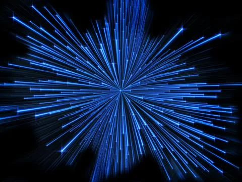 Virtual Moving Particles Stock Illustration