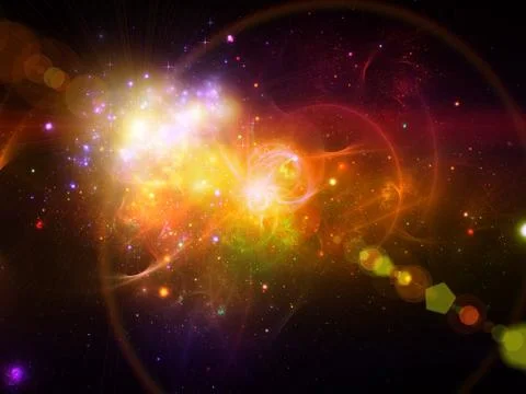 Virtual Nebulae Stock Illustration