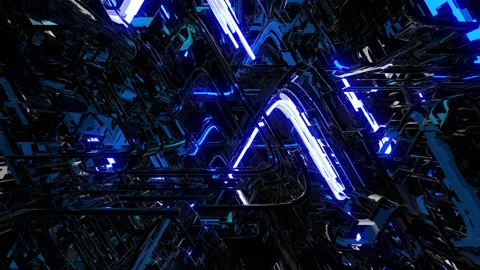 Virtual Neon Stock Footage 147412247