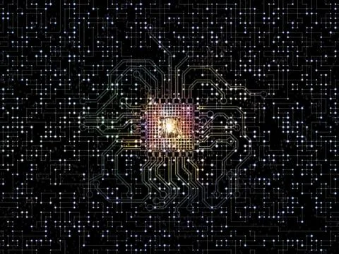 Virtual Network Stock Illustration