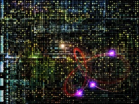 Virtual Network Illustrazione stock