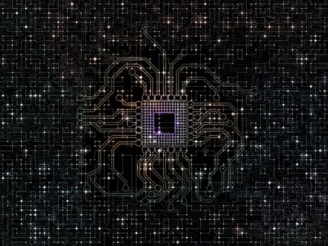 Virtual Network Illustrazione stock