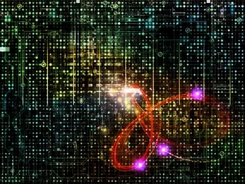 Virtual Network Stock Illustration