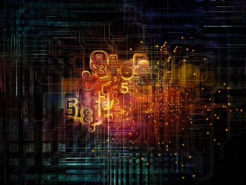 Virtual Network Stock Illustration