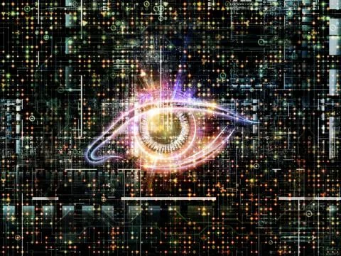 Virtual Network Illustrazione stock