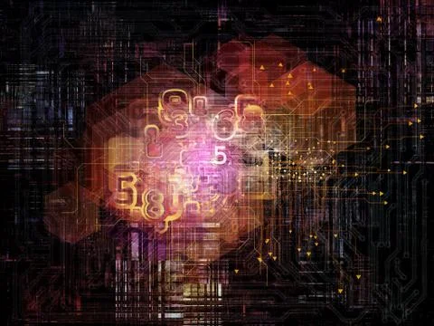 Virtual Network Illustrazione stock