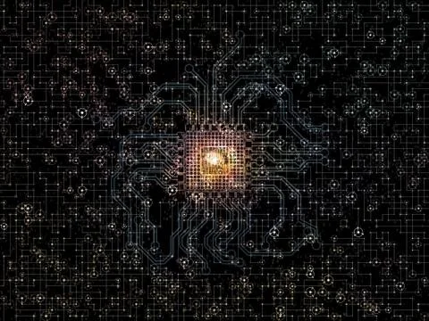Virtual Network Stock Illustration