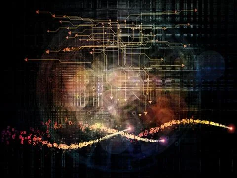 Virtual Network Illustrazione stock