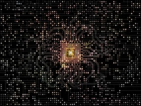 Virtual Network Stock Illustration