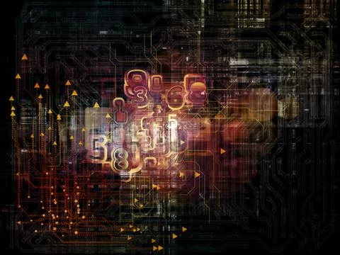 Virtual Network Illustrazione stock