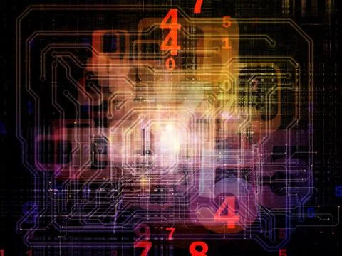 Virtual Network Illustrazione stock