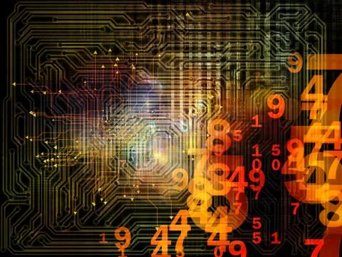 Virtual Network Illustrazione stock