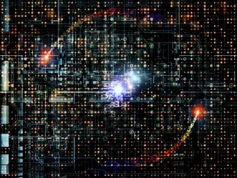 Virtual Network Stock Illustration