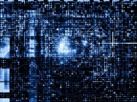 Virtual Network Illustrazione stock