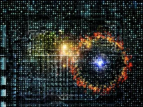 Virtual Network Illustrazione stock