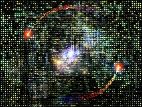 Virtual Network Stock Illustration