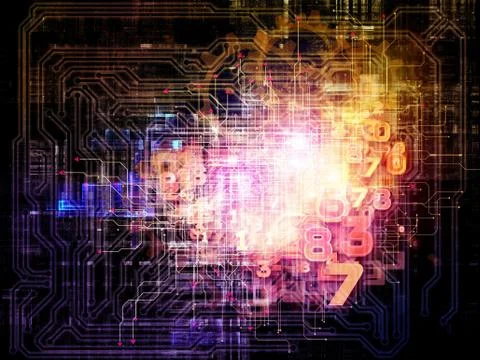 Virtual Network Illustrazione stock