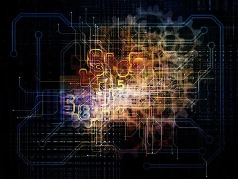 Virtual Network Stock Illustration