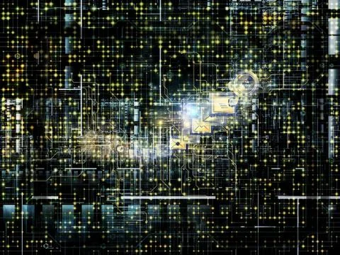 Virtual Network Stock Illustration