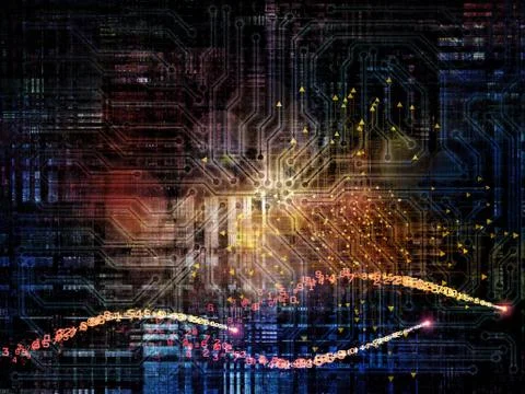 Virtual Network Illustrazione stock