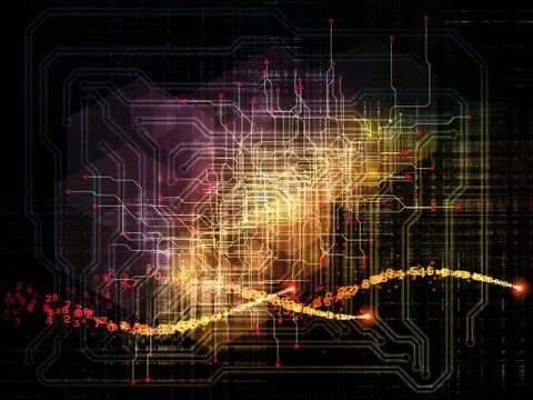 Virtual Network Stock Illustration