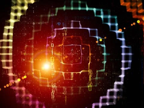 Virtual Network Illustrazione stock