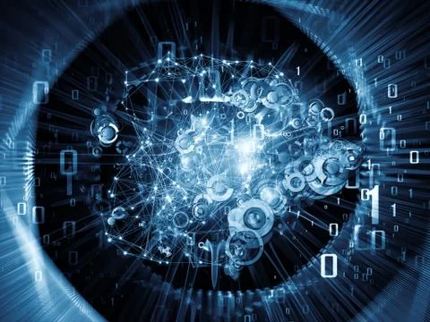 Virtual Network Stock Illustration