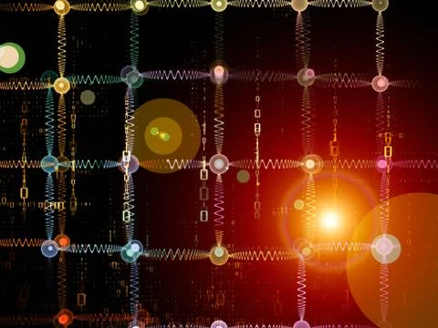 Virtual Network Stock Illustration