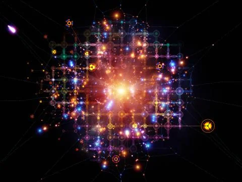 Virtual Network Illustrazione stock